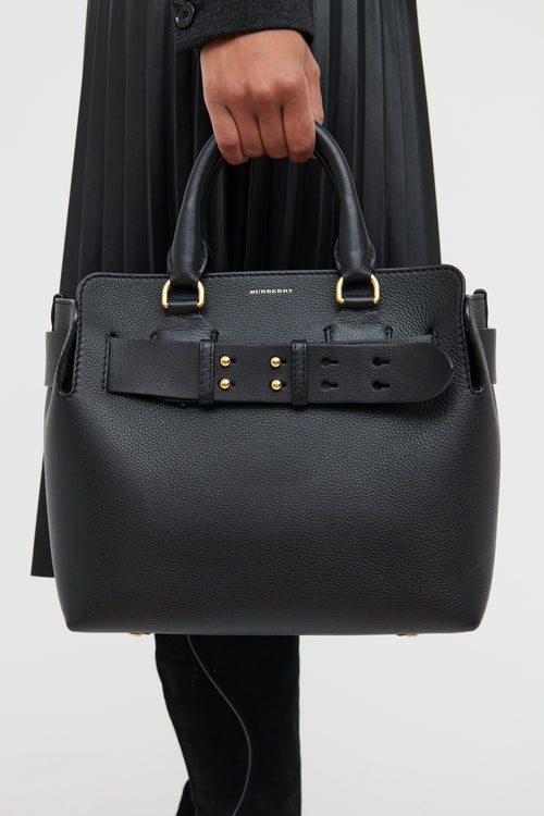Burberry Black Leather Marais Bag