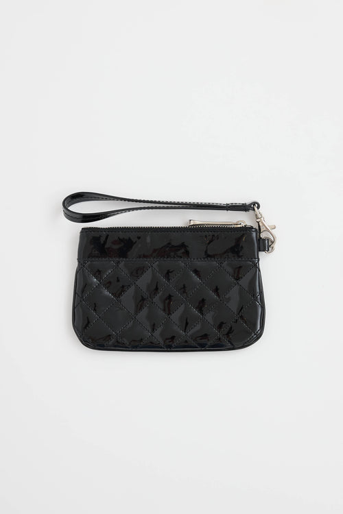 Burberry Patent Quilted Wristlet