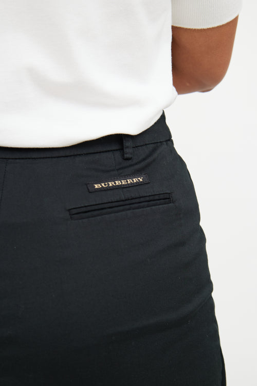 Burberry Golf Black Pocket Button Skort