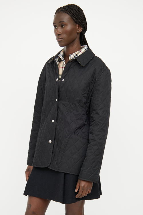 Burberry Black Quilted Jacket