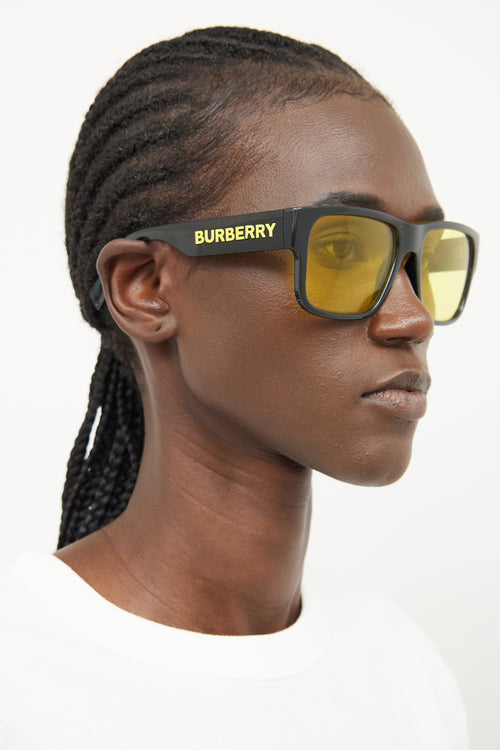 Burberry Black & Yellow B4358 Sunglasses