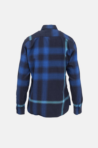 Burberry Check Button Up Top