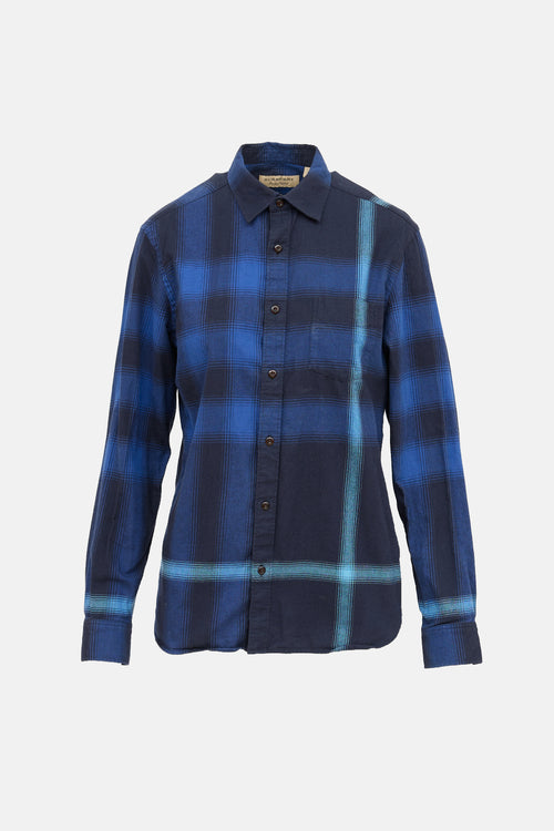 Burberry Check Button Up Top
