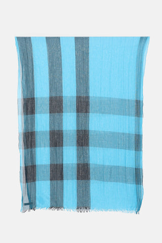Burberry Gauze Check Scarf