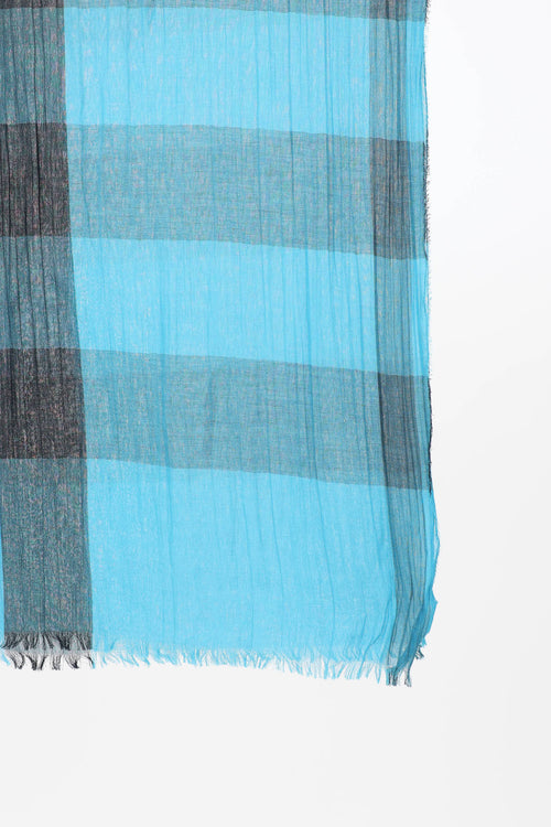 Burberry Gauze Check Scarf