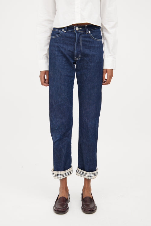 Burberry Dark Wash London Straight Leg Jean