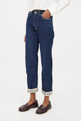 Burberry Dark Wash London Straight Leg Jeans