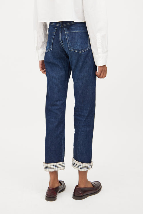 Burberry Dark Wash London Straight Leg Jean