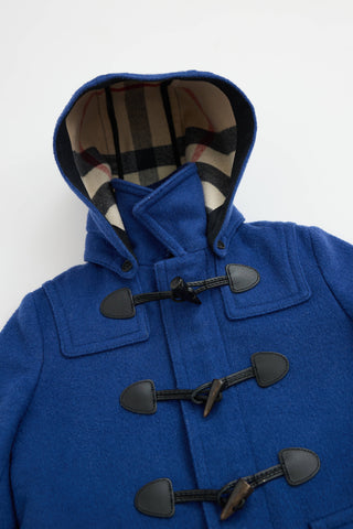 Burberry Kids Wool Toggle Coat