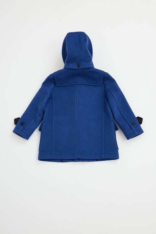 Burberry Kids Wool Toggle Coat