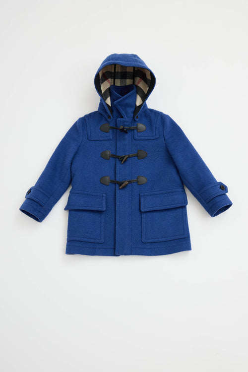 Burberry Kids Wool Toggle Coat