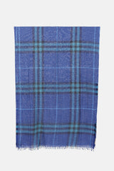 Burberry Wool & Silk Check Scarf