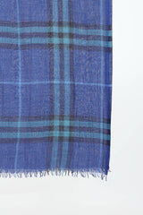Burberry Wool & Silk Check Scarf