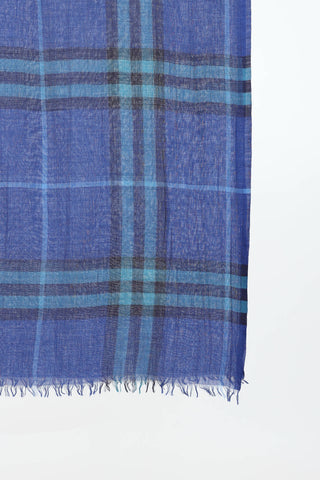 Burberry Wool & Silk Check Scarf