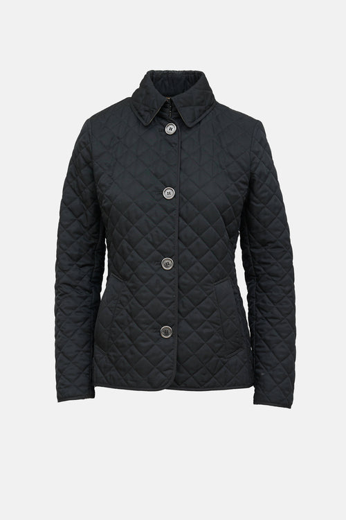 Burberry Quilted Button Jacket