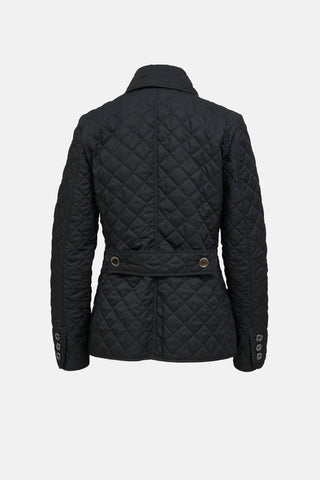 Burberry Quilted Button Jacket
