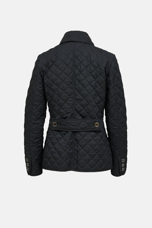 Burberry Quilted Button Jacket