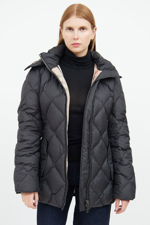 Black Down Puffer Jacket