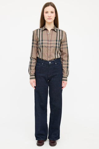 Burberry Brown & Black Nova Check Shirt