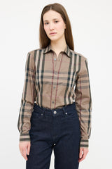 Burberry Brown & Black Nova Check Shirt