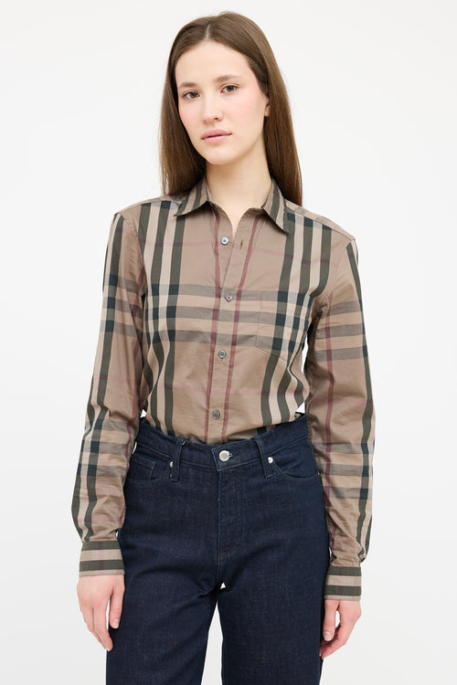 Burberry Brown & Black Nova Check Shirt