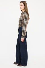 Burberry Brown & Black Nova Check Shirt