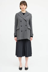 Burberry Wool Double Breasted Coat