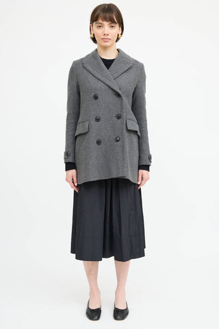 Burberry Wool Double Breasted Coat