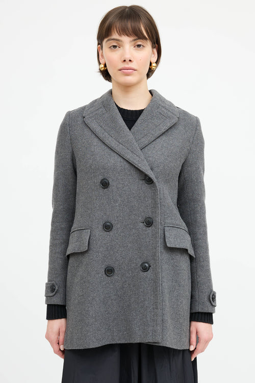 Burberry Wool Double Breasted Coat