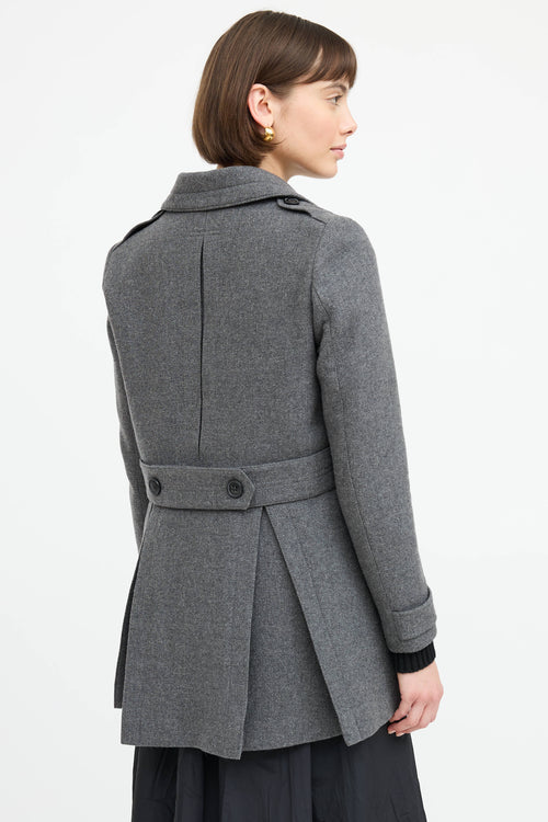 Burberry Wool Double Breasted Coat