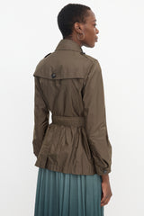 Burberry Brit Nylon Short Trench Coat