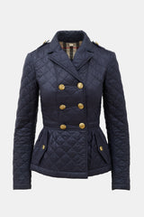 Burberry Brit Quilted Double Breasted Jacket
