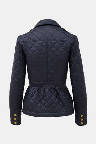Burberry Brit Quilted Double Breasted Jacket