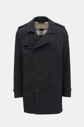 Burberry Brit Double Breasted Trench Coat
