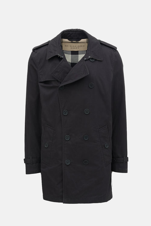 Burberry Brit Double Breasted Trench Coat