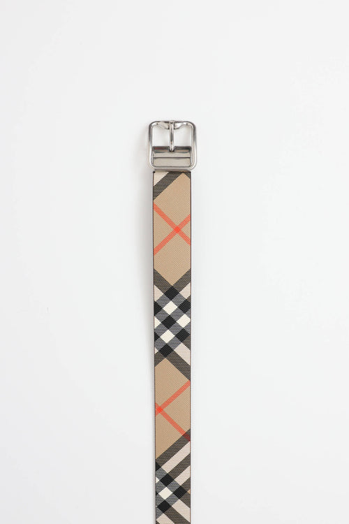 Burberry Nova Check Reversible Belt