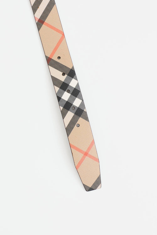 Burberry Nova Check Reversible Belt