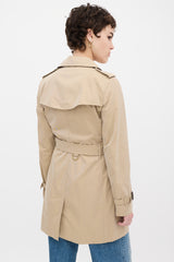 Burberry Brown Cotton Kensington Medium Trench Coat