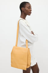 Burberry Brown Leather Embroidered Backpack