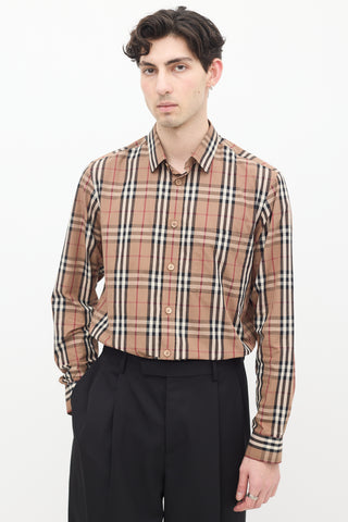 Burberry Brown & Multi Nova Check Shirt