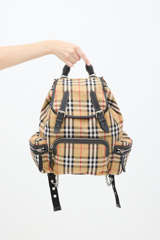 Burberry Brown & Multicolour Novacheck Backpack