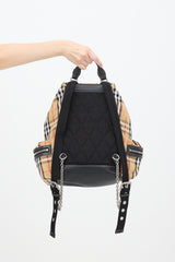 Burberry Brown & Multicolour Nova Check Backpack