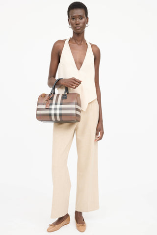 Burberry Check Bowling Bag