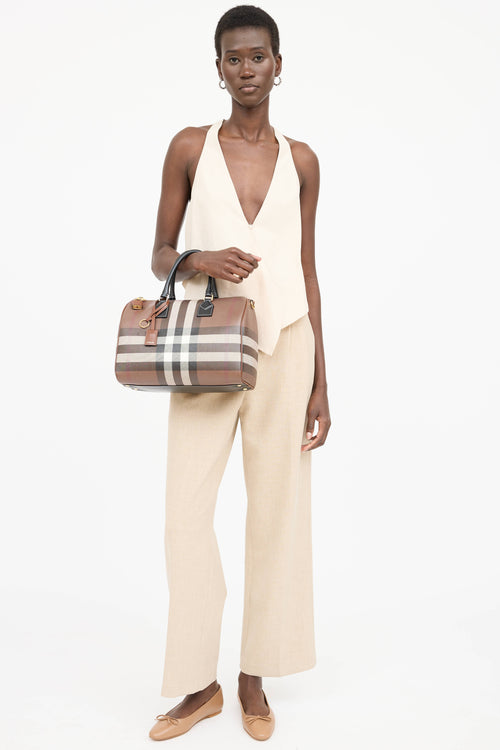 Burberry Check Bowling Bag