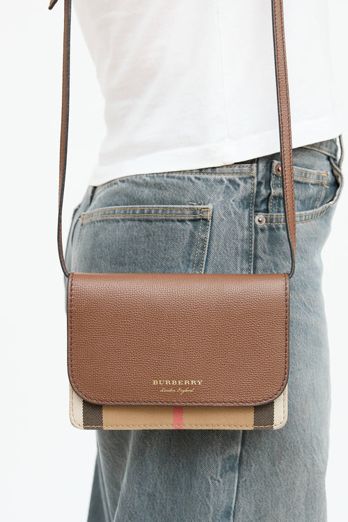 Burberry House Check Hampshire Crossbody Bag