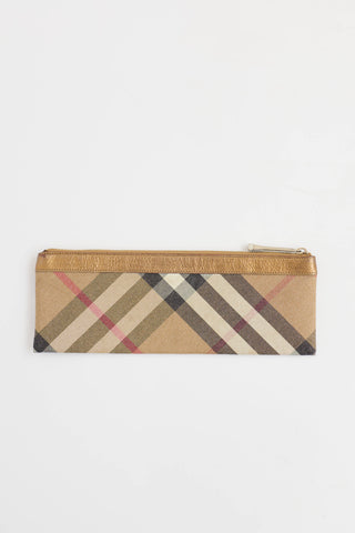 Burberry Nova Check Long Pouch
