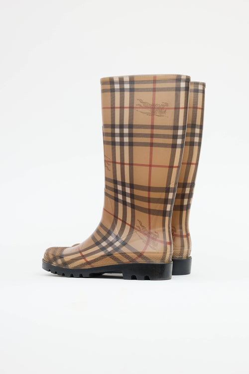 Burberry Haymarket Check Rain Boot