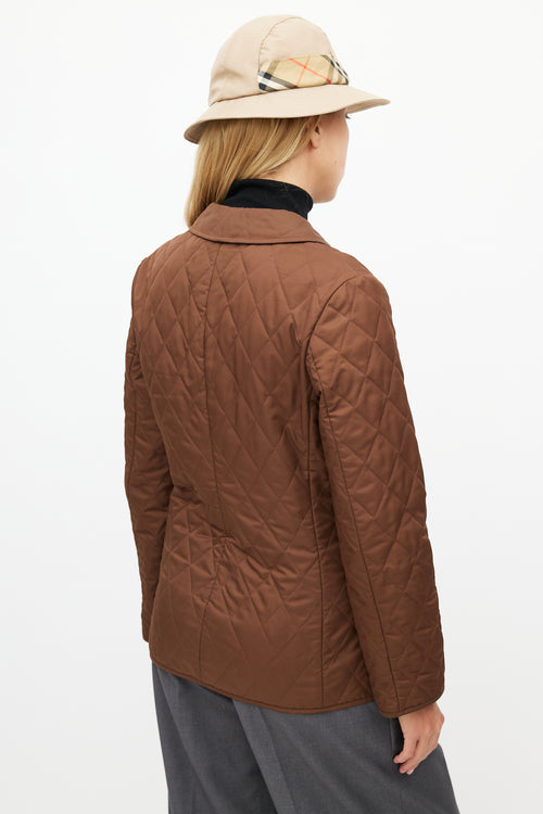 Burberry Brown Quilted Jacket