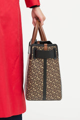 Burberry Medium E- Canvas TB Stripe Belt Tote