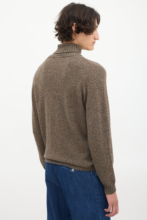 Burberry Brown Wool Turtleneck Sweater